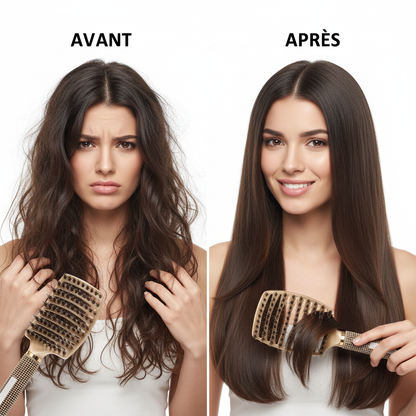 Hair Brush Hair Comb Detangling Hair Brush Bristle&Nylon Women Wet Massage Comb Curly Hairdressing Salon Styling Tools